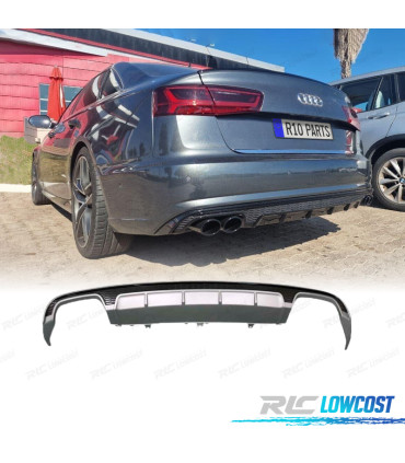 DIFUSOR TRASEIRO AUDI A6 C7 16- LOOK S6