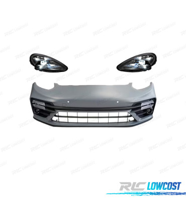 PARA-CHOQUES DIANTEIRO PORSCHE PANAMERA 09-13 LOOK TURBO 971 + FAROIS LED