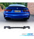 DIFUSOR DUPLA SAIDA BMW G20 G21 LOOK M PERFORMANCE 18- PRETO BRILHO