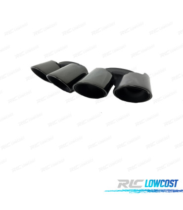 PONTEIRAS DE ESCAPE PORSCHE PANAMERA 24-25 PRETO BRILHANTE