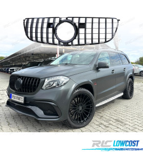 GRELHA FRONTAL MERCEDES GLS X166 15-19 PRETO BRILHANTE LOOK AMG GT