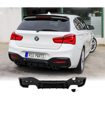 DIFUSOR BMW F20 LCI 15-19 LOOK M COMPETITION PRETO BRILHANTE