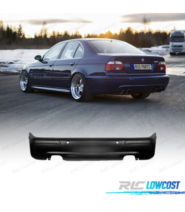 PARA-CHOQUES TRASEIRO BMW E39 LOOK M5 SAIDA DUPLA COM PDC