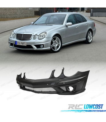 PÁRA-CHOQUES FRONTAL MERCEDES CLASE E W211 06-09 LOOK AMG C63 PDC SRA
