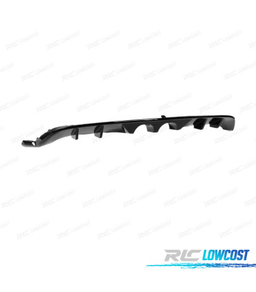 DIFUSOR TRASEIRO VOLKSWAGEN VW GOLF 7 12-17 LOOK R400 PRETO BRILHANTE