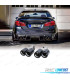 PONTEIRAS DE ESCAPE BMW LOOK M PERFORMANCE CROMADO CARBONO