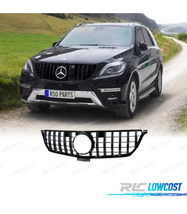 GRELHA FRONTAL MERCEDES ML W166 11-15 LOOK AMG PRETO BRILHANTE