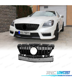 GRELHA FRONTAL MERCEDES SLK R172 11-15 PRETO BRILHANTE LOOK GT-R