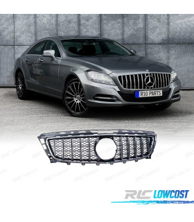 GRELHA FRONTAL MERCEDES CLS C218 11-14 PRETO CROMADO LOOK GT
