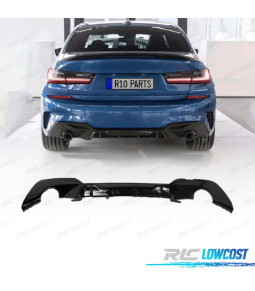 DIFUSOR BMW G20 G21 19- LOOK M PERFORMANCE COMPETITION PRETO BRILHANTE