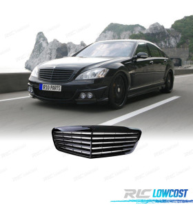 GRELHA FRONTAL MERCEDES W221 09-13 PRETO BRILHANTE