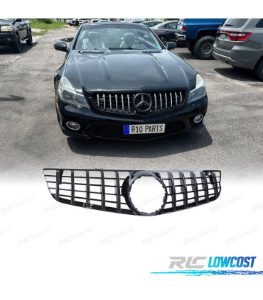 GRELHA FRONTAL MERCEDES SL R230 08-12 PRETO BRILHANTE​​​​​​​