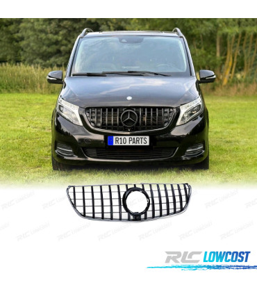 GRELHA FRONTAL MERCEDES V W447 14-19 PRETO BRILHANTE
