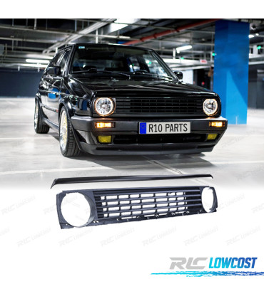 GRELHA VOLKSWAGEN VW GOLF 2 83-91 PRETO + MOLDURA PRETA