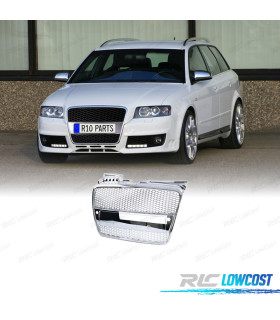 GRELHA FRONTAL AUDI A4 B7 04-09 LOOK S LINE CROMADO PDC