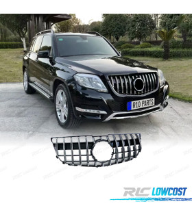GRELHA FRONTAL MERCEDES GLK X204 12-15 LOOK AMG PRETO BRILHANTE CROMADO