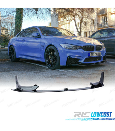 SPOILER LIP FRONTAL BMW F80 M3 F82 F83 M4 14- PRETO BRILHANTE