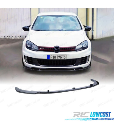 SPOILER LIP FRONTAL VOLKSWAGEN VW GOLF 6 GTI 09-13 PRETO BRILHANTE