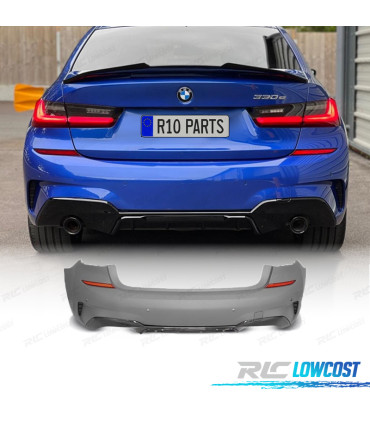 PARA-CHOQUES TRASEIRO BMW G20 19-22 LOOK M PERFORMANCE PRETO BRILHANTE PDC