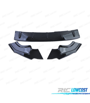 SPOILER LIP FRONTAL VOLKSWAGEN VW GOLF 7 13-20 LOOK CS PRETO BRILHANTE