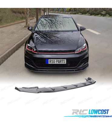 SPOILER LIP FRONTAL VOLKSWAGEN VW GOLF 7 GTI 13-20 LOOK CS CARBONO