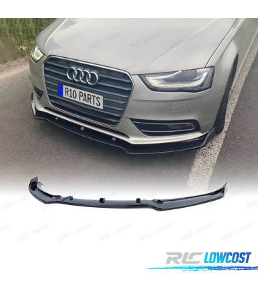 SPOILER LIP AUDI A4 B8 8K 11-15 PRETO BRILHANTE