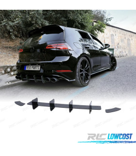 DIFUSOR VOLKSWAGEN VW GOLF 7 GTI 3P 5P 12-20 PRETO BRILHANTE