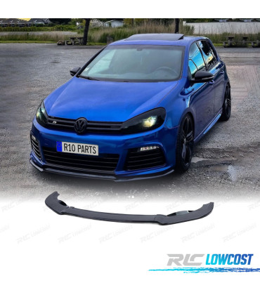 SPOILER LIP VOLKSWAGEN VW GOLF 6 09-12 LOOK R20 PRETO BRILHANTE