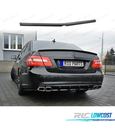 AILERON SPOILER TRASEIRO MERCEDES E CLASE W212 SEDAN 09-16 AMG LOOK PRETO BRILHANTE