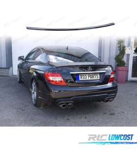 AILERON SPOILER TRASEIRO MERCEDES C CLASSE C204 COUPE 11-14 LOOK AMG PRETO BRILHANTE
