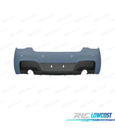 PÁRA-CHOQUES TRASEIRO BMW F20 F21 11-15 LOOK M PERFORMANCE PDC DUPLA SAÍDA