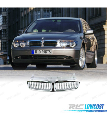 GRELHAS FRONTAIS BMW E65 E66 CROMADA