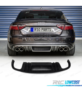 DIFUSOR TRASEIRO AUDI A5 COUPE CABRIO 07-11 LOOK RIEGER