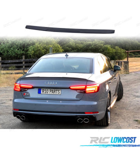 AILERON SPOILER TRASEIRO AUDI A4 B9 SEDAN 15-19 RS4 LOOK PRETO MATE