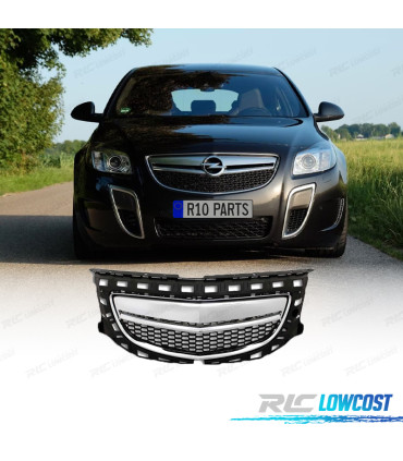 GRELHA FRONTAL SEM SÍMBOLO OPEL INSIGNIA 08-13 PRETO CROMADO