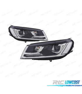 FARÓIS BI-XENON VOLKSWAGEN VW TOUAREG 14-18 COM LUZES DIURNAS LED