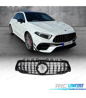 GRELHA FRONTAL MERCEDES CLASE A W177 V177 18-22 LOOK AMG GT PRETO BRILHANTE