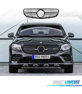 GRELHA FRONTAL MERCEDES CLASE GLC X253 C253 AMG 16-18 LOOK DIAMOND PRETO
