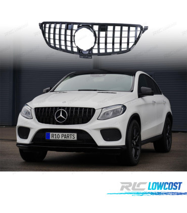GRELHA FRONTAL MERCEDES GLE COUPE C292 15-19 LOOK AMG PRETO BRILHANTE