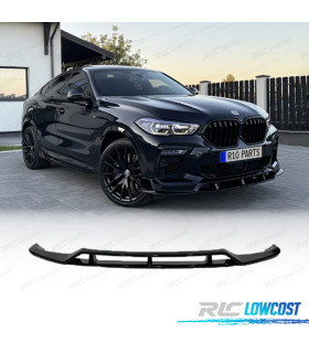 SPOILER LIP BMW X6 G06 19- LOOK M PERFORMANCE PRETO BRILHANTE