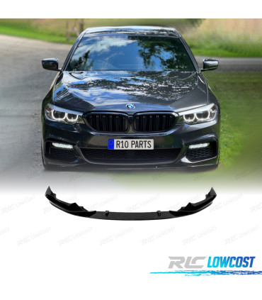 SPOILER LIP FRONTAL BMW G30 G31 17- LOOK PERFORMANCE II PRETO BRILHANTE
