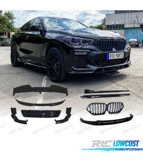 KIT CARROÇARIA BMW X6 G06 20-21 LOOK BLACK KNIGHT PRETO BRILHANTE