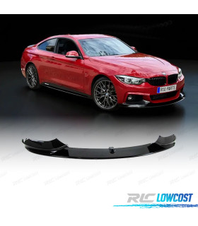 SPOILER LIP FRONTAL BMW F32 F33 F36 13-20 LOOK M PERFORMANCE PRETO BRILHANTE