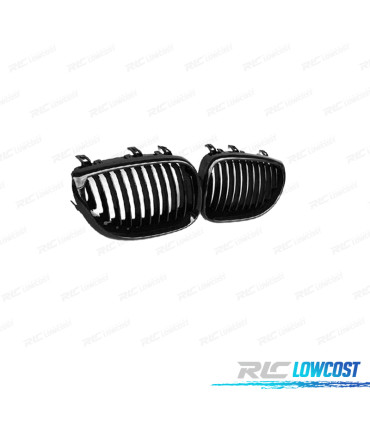 GRELHAS FRONTAIS BMW E60 E61 03-10 LOOK M PERFORMANCE PRETO BRILHANTE