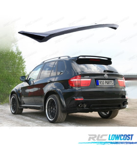 AILERON TRASEIRO BMW X5 E70 06-13 LOOK HAMANN PRETO BRILHANTE