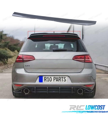 AILERON SPOILER TRASEIRO VOLKSWAGEN VW GOLF 6 7 GTI GTD R 09-20 CARBONO