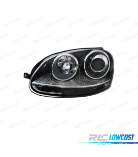 FAROL ESQ XENON VOLKSWAGEN VW GOLF 5 GTI 03-08 FUNDO PRETO