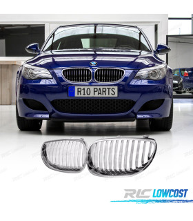 GRELHAS FRONTAIS BMW E60 E61 03-10 CROMADAS