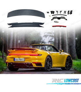 SPOILER AILERON COM AERODINÂMICA ATIVA PORSCHE 911 CARRERA 992 19-23 CABRIO