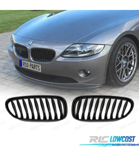 GRELHAS FRONTAIS BMW Z4 E85 ROADSTER COUPE 03-09 PRETO BRILHO